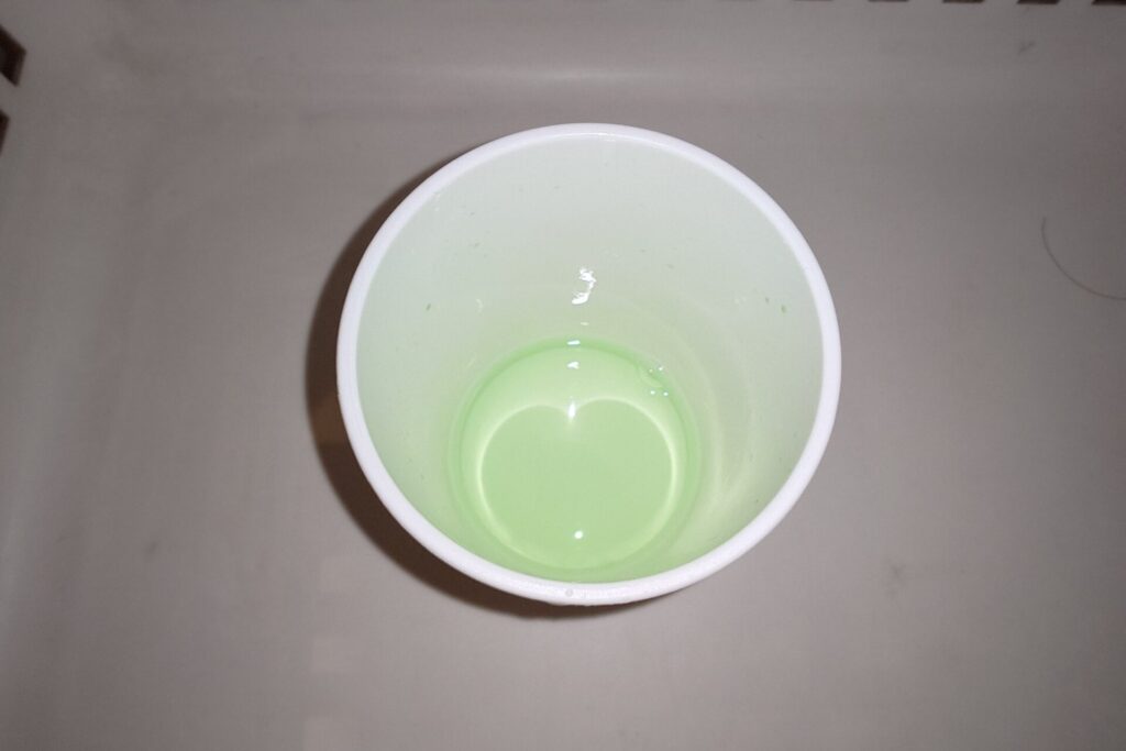水で薄めたときのイメージ