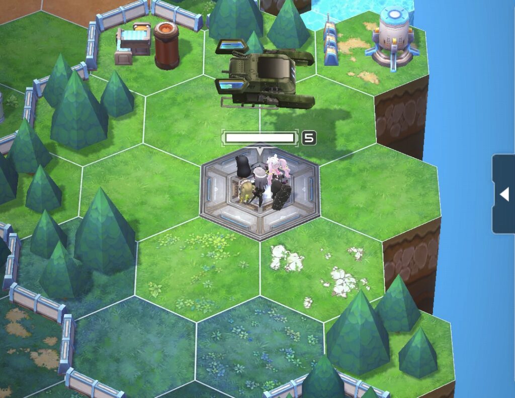 部隊移動前の画像