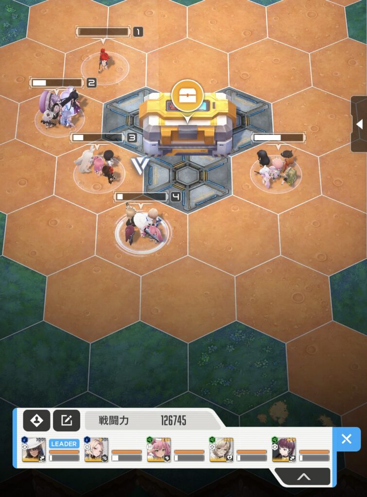 オベリスク戦初回クリア時の画像